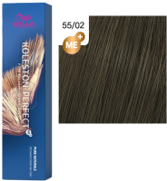 Крем-краска для волос Wella Professionals Koleston Perfect ME+ 55/02 (светло-коричневый интенсивный натуральный матовый) - 