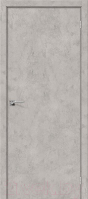 Дверь межкомнатная el'Porta Эко Порта-50 4AF 60x200 (Grey Art/хром)
