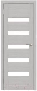 Дверь межкомнатная Юни Амати 03 40x200 (белое стекло/сканди классик)