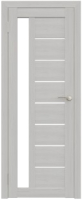 Дверь межкомнатная Юни Амати 04 40x200 (белое стекло/сканди классик) - 
