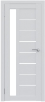 Дверь межкомнатная Юни Амати 04 80x200 (белое стекло/бьянко) - 