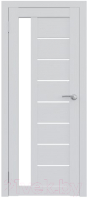 Дверь межкомнатная Юни Амати 04 80x200 (белое стекло/бьянко)