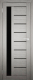 Дверь межкомнатная Юни Амати 04 80x200 (черное стекло/сканди классик) - 