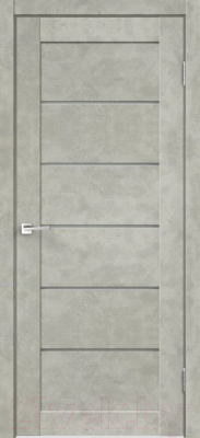 Дверь межкомнатная Velldoris Loft 1 70x200 (бетон светло-серый/мателюкс графит)