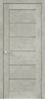 Дверь межкомнатная Velldoris Loft 1 80x200 (бетон светло-серый/мателюкс графит) - 