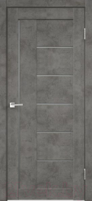 Дверь межкомнатная Velldoris Loft 3 60x200 (бетон темно-серый/мателюкс графит)