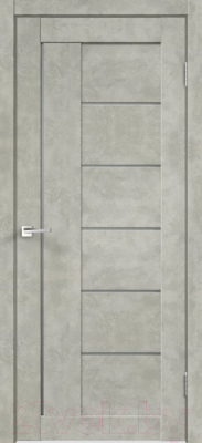 Дверь межкомнатная Velldoris Loft 3 60x200 (бетон светло-серый/мателюкс графит)