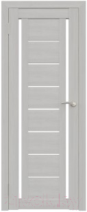 Дверь межкомнатная Юни Амати 06 60x200 (белое стекло/сканди классик)