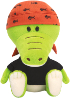 Мягкая игрушка Budi Basa Крокодильчик Кики в черной футболке и бандане / SA15-80 - 