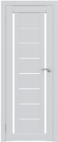 Дверь межкомнатная Юни Амати 06 60x200 (белое стекло/бьянко) - 