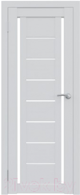 Дверь межкомнатная Юни Амати 06 60x200 (белое стекло/бьянко)
