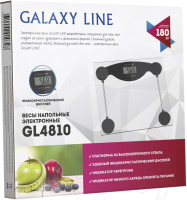 Напольные весы электронные Galaxy GL 4810 (черный)