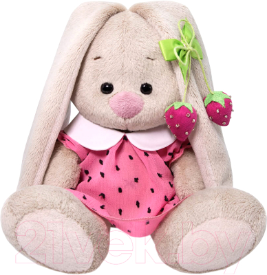 

Мягкая игрушка Budi Basa, Зайка Ми в розовом платье с клубничкой / SidX-375