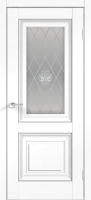 Дверь межкомнатная Velldoris SoftTouch Alto 7 60x200 (ясень белый структурный/кристалл серебро) - 