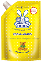 Крем-мыло детское Ушастый нянь С оливковым маслом и экстрактом Алоэ Вера (500мл) - 