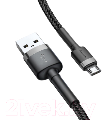 Кабель Baseus Cafule USB A - MicroUSB B / CAMKLF-BG1 (1м, черный)