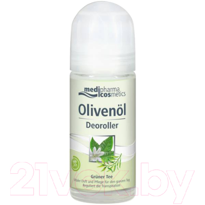 Дезодорант шариковый Medipharma Cosmetics Olivenol Зеленый чай (50мл)