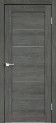 Дверь межкомнатная Velldoris Linea 1 40x200 (дуб шале графит/мателюкс)
