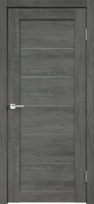 Дверь межкомнатная Velldoris Linea 1 60x200 (дуб шале графит/мателюкс)