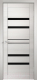 Дверь межкомнатная Velldoris Linea 6 60x200 (дуб белый поперечный/лакобель черный) - 