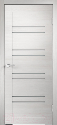 Дверь межкомнатная Velldoris Linea 8 60x200 (дуб белый поперечный/мателюкс)