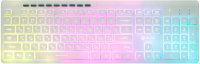 Клавиатура Oklick 490ML USB Slim (белый) - 