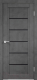 Дверь межкомнатная Velldoris Экошпон Next 1 80x200 (муар темно-серый/лакобель черный) - 