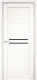 Дверь межкомнатная Velldoris Экошпон Next 2 80x200 (белый эмалит/лакобель черный) - 