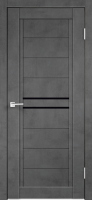 Дверь межкомнатная Velldoris Экошпон Next 2 70x200 (муар темно-серый/лакобель черный) - 