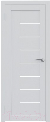 Дверь межкомнатная Юни Амати 07 60x200 (белое стекло/бьянко)