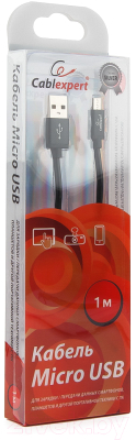 Изображение товара Кабель Cablexpert CC-S-mUSB01Bk-1M