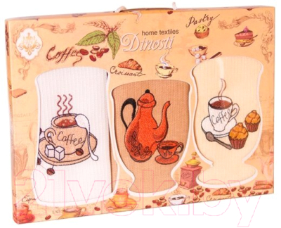

Набор полотенец Dinosti, Тройка. Нежный кофе