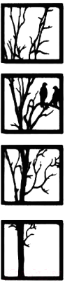 Декор настенный Arthata Высокое дерево 35x150-B / 076-4 (черный)