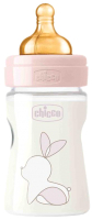 Бутылочка для кормления Chicco Original Touch Girl с латексной соской / 00027610100000 (150мл) - 