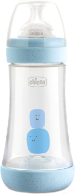 Бутылочка для кормления Chicco Perfect 5 Boy с силиконовой соской / 00020223200040 (240мл)