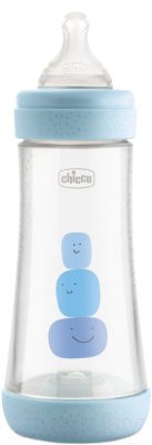 Бутылочка для кормления Chicco Perfect 5 Boy с силиконовой соской / 00020235200040 (300мл)