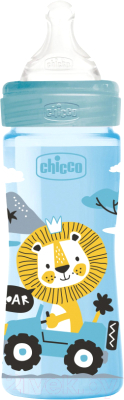 Бутылочка для кормления Chicco Well-Being Boy с силиконовой соской / 00028623200000 (250мл)