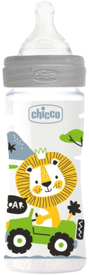 Бутылочка для кормления Chicco Well-Being Uni с силиконовой соской / 00028623300000 (250мл)