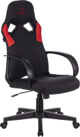 Кресло геймерское Бюрократ Zombie Runner (черный/текстиль красный) - 