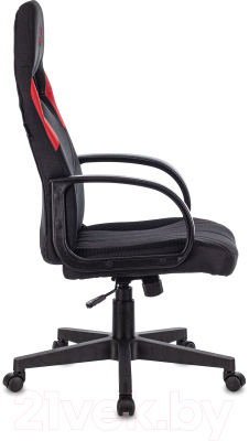 Кресло геймерское Бюрократ Zombie Runner (черный/текстиль красный)