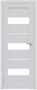 Дверь межкомнатная Юни Амати 12 40x200 (бьянко/стекло белое)