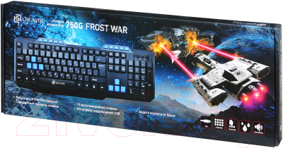 Клавиатура Oklick 750G Frost War / KM-638 (черный)