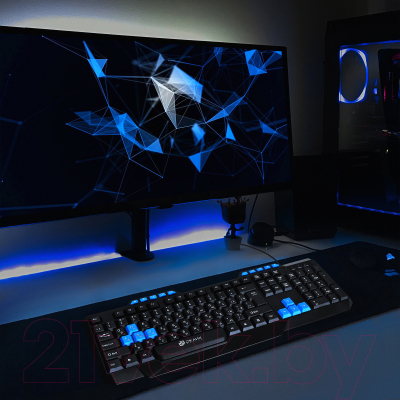 Изображение товара Клавиатура Оклик 750G Frost War / KM-638 (черный)