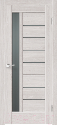 Дверь межкомнатная Velldoris Экошпон Сиэтл 8 60x200 (клен светлый/мателюкс графит)