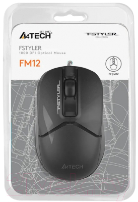 Мышь A4Tech Fstyler FM12 (черный)