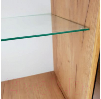 Шкаф с витриной Rinner Лимба М02 (дуб золото)