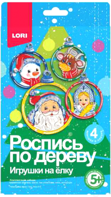 

Набор для творчества Lori, Роспись по дереву. Новогодние герои / Фнн-014