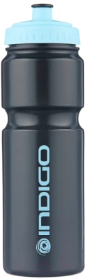 Бутылка для воды Indigo Baikal IN011 (800мл, черный/синий)