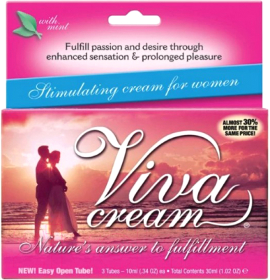 Лубрикант-крем Swiss Navy Viva Cream стимулирующий для женщин / VC3MT (30мл)