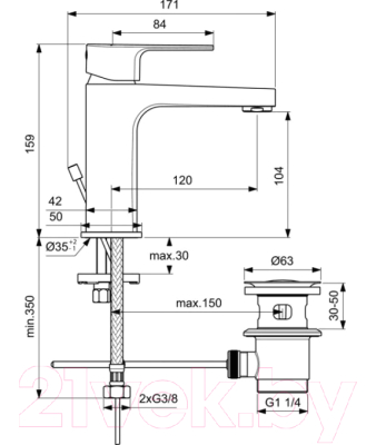 Смеситель Ideal Standard Cerafine BC686U8